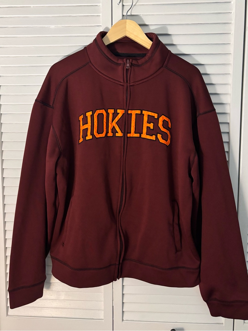 Virginia Tech Men’s Maroon Jacket, Large
